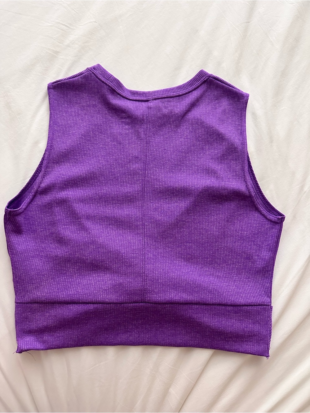 Nike Purple Twist-Hem Ribbed Tank Top - Picture 2 of 3